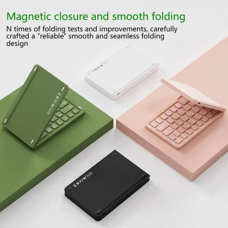 B023 Two Folding Portable Mini Wireless Bluetooth Keyboard Cell Phone Laptop Notebook Office Keyb...