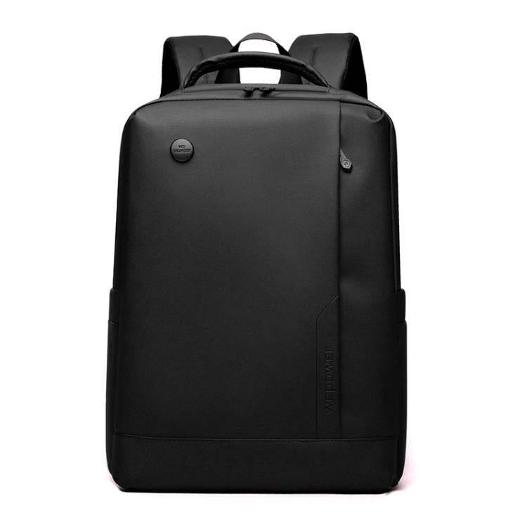 WEPOEWR Men 14-inch Laptop Backpack Waterproof Large Capacity Business Commuter backpack(Black)