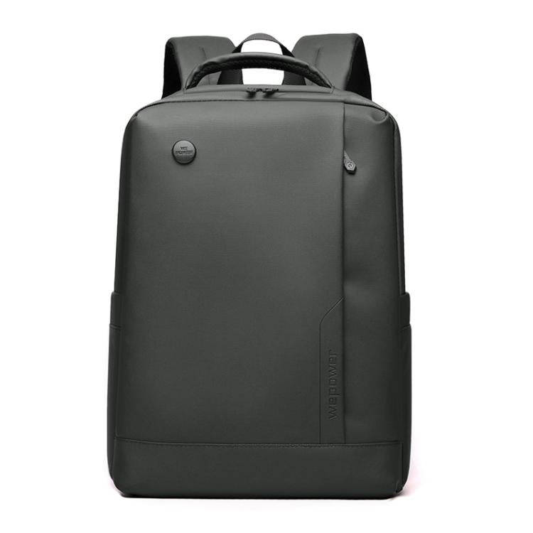 WEPOEWR Men 14-inch Laptop Backpack Waterproof Large Capacity Business Commuter backpack(Gray)