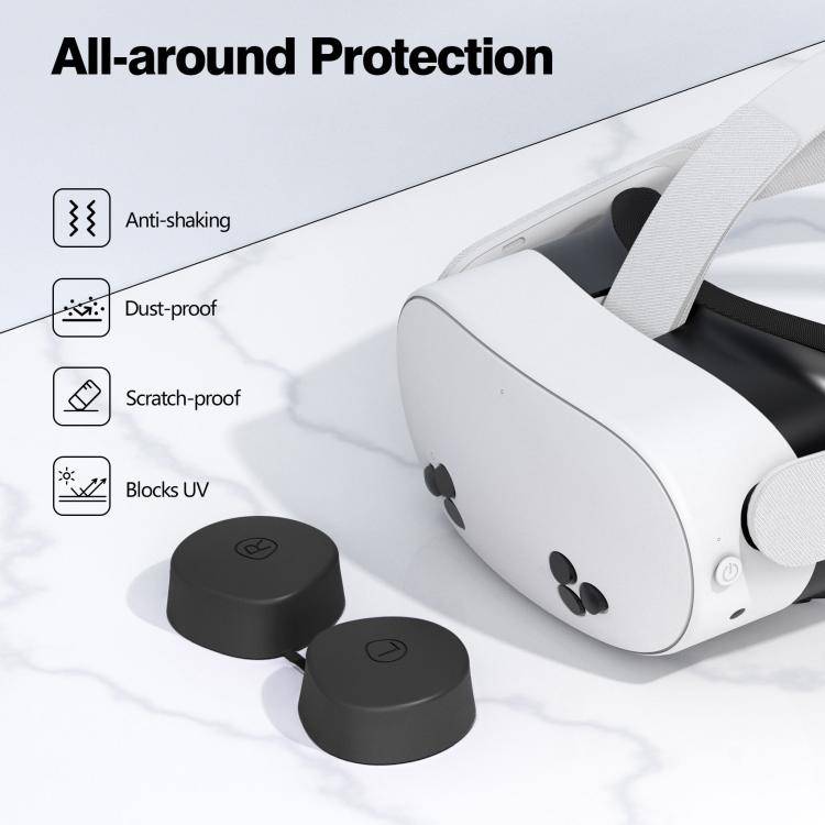 For Quest 3S / Quest 2 VR Lens TPU Protective Cover(White)