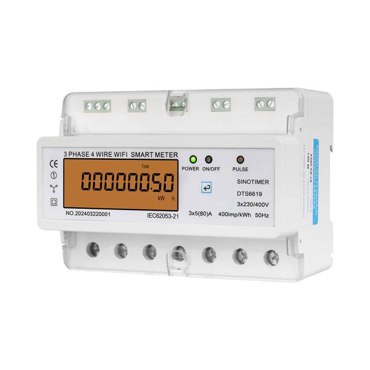 SINOTIMER DTS6619-050 80A With Switch 3-phase Tuya WiFi Energy Meter AC 380V