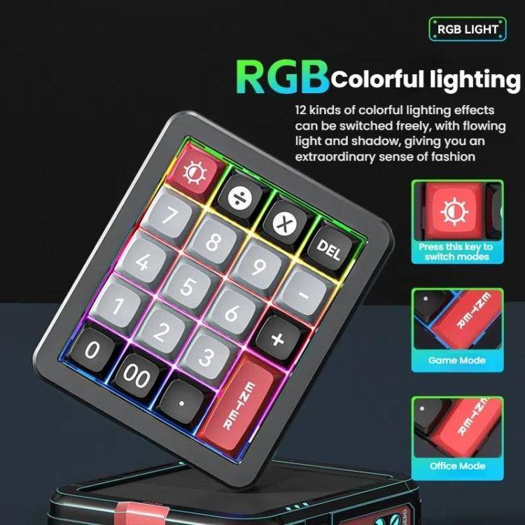 MKESPN K812 GASKET Aluminum Alloy RGB Hot-Swap Customized Wired Mini Mechanical Gaming Keyboard(B...