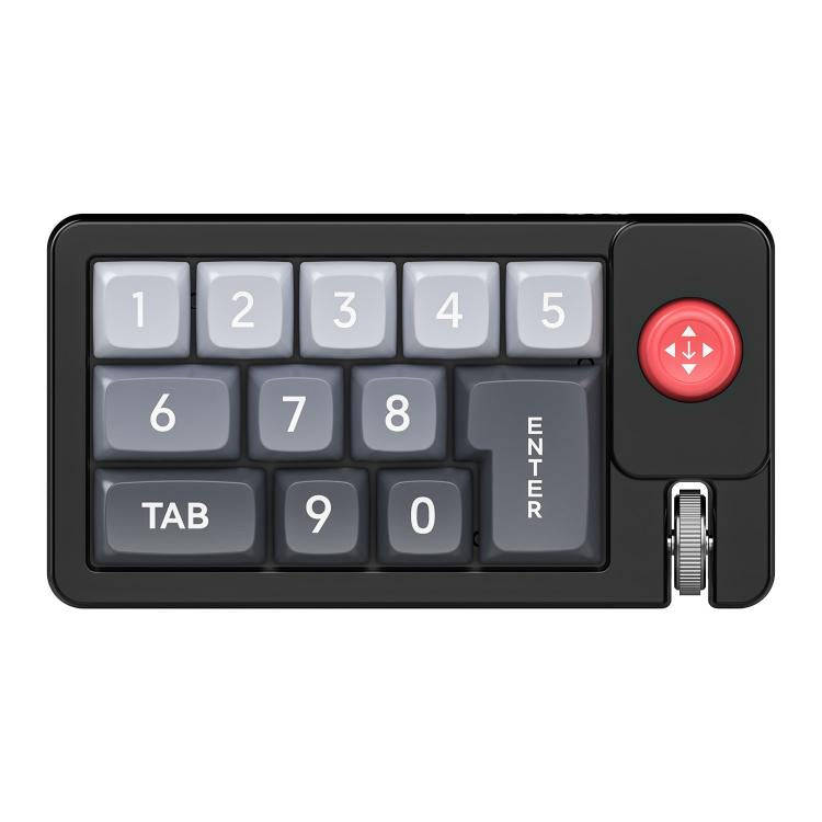MKESPN K810 Joystick RGB Backlight Hot Swap Macro Customized Wired Mechanical Gaming Keyboard(Black)