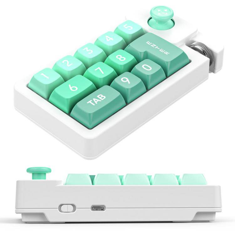 MKESPN K810 Joystick RGB Backlight Hot Swap Macro Customized Wired Mechanical Gaming Keyboard(Black)