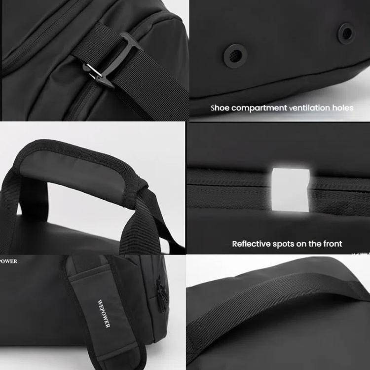 WEPOWER Large Capacity Travel Bag With Independent Shoe Compartment and Wet / Dry Separation Comp...