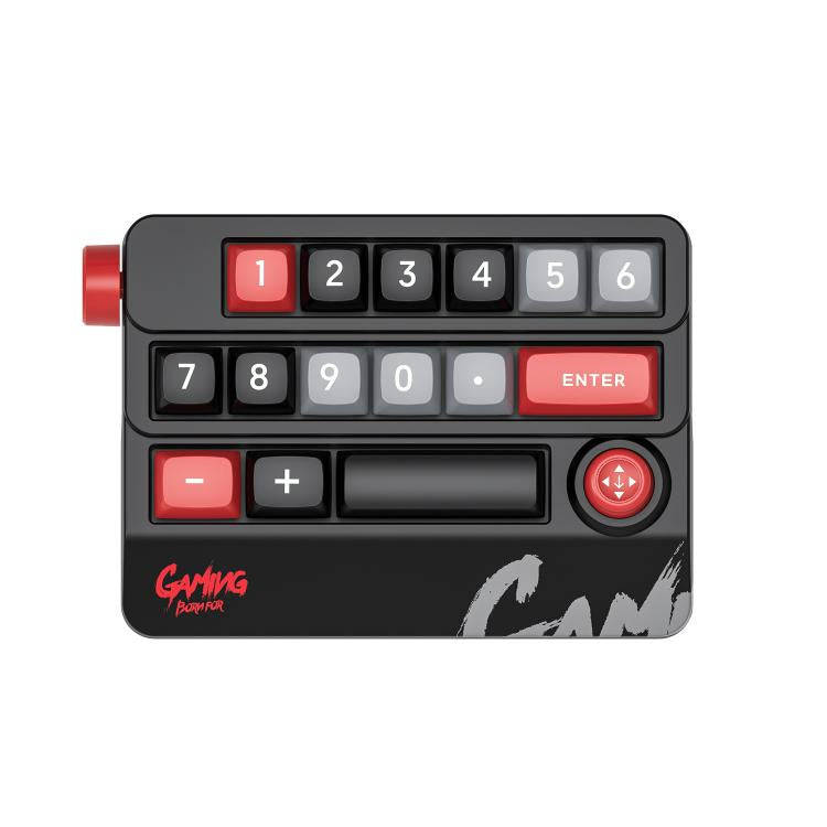 MKESPN RGB Hot Swap Wired Mechanical Keyboard Rocker Knob Programming Macro Custom Gaming Keyboar...
