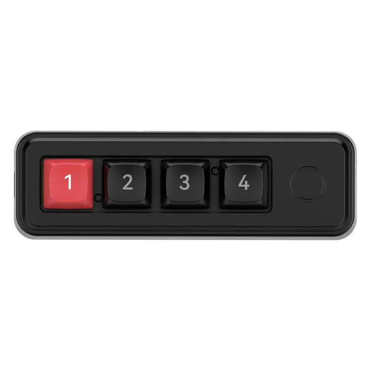 MKESPN 4-Key Macro Programmable Mechanical Gaming Keyboard With Dual USB-C Ports Hot-Swappable RG...