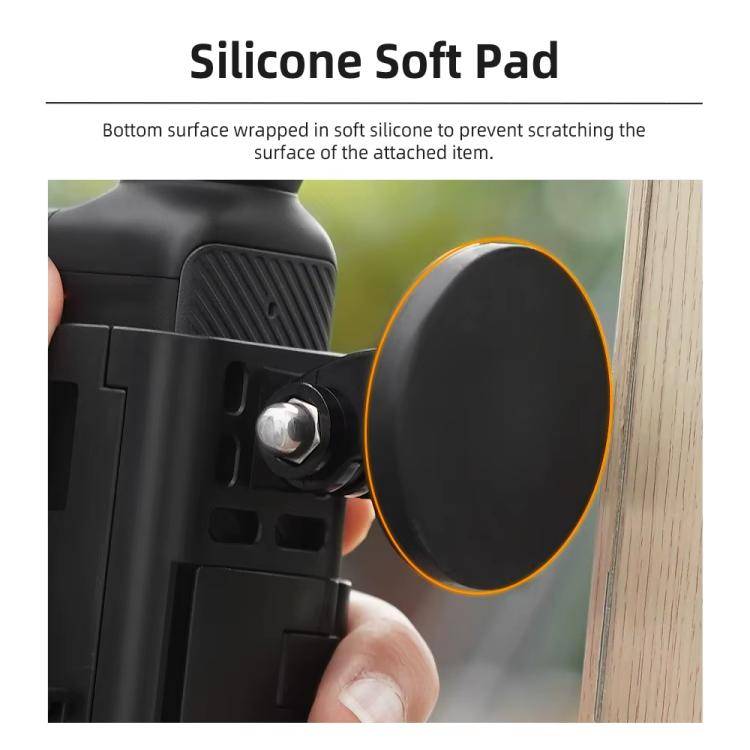 6pcs /Set For DJI Osmo Pocket 3 Flymile Magnetic Bracket Fixed Base Back Clip Adapter Bezel Acces...