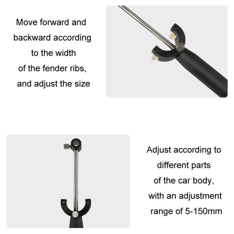 Fender Parallel Marking Tool Automotive Sheet Metal Dent Repair Tool(Black)