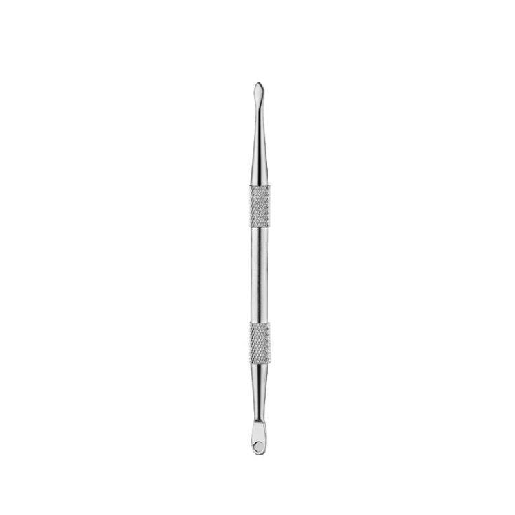 Stainless Steel Soot Spoon Carving Tools, Style: Dual Head 1 Original Color(PVC Bag Single Pack)