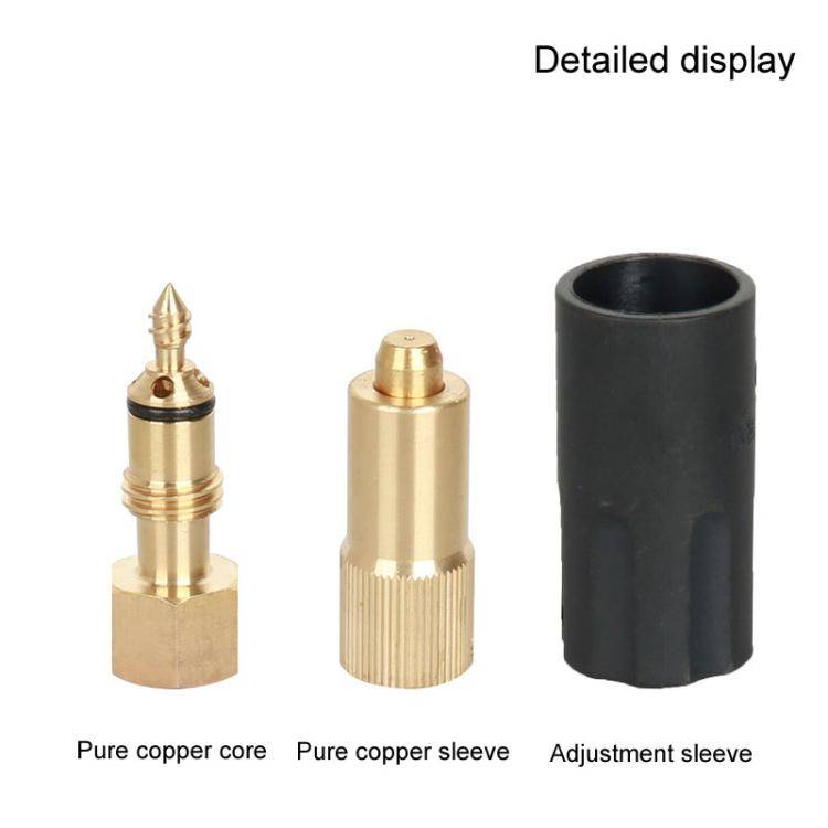 Universal High Pressure Spray Adjustable Nozzle Washer Cleaning Parts, Connector: Inner Wire M1/4