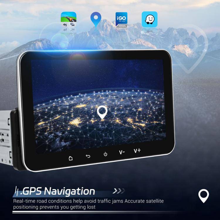 7 inch Horizontal Screen Android 13.0 Single Spindle Universal Car Multimedia Player, Style: Stan...