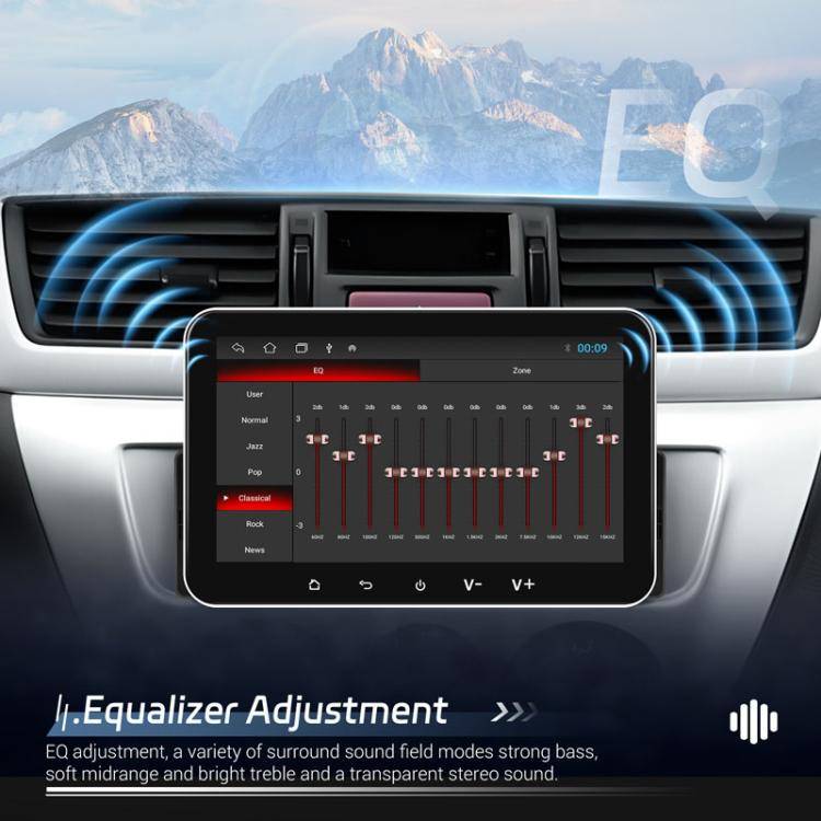 7 inch Horizontal Screen Android 13.0 Single Spindle Universal Car Multimedia Player, Style: Stan...