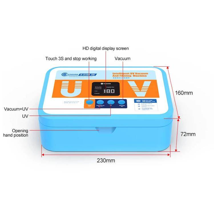 SUNSHINE S-918B SE Intelligent UV Light Curing Film Vacuum Laminator UV Curing + Vacuum Holding M...