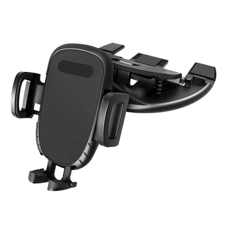 Car CD Slot Navigation Mobile Phone Holder, Color: Automatic Lock Type Black