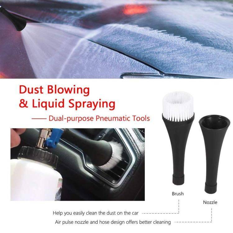Car Tornado Cleaning Dust Blowing High Pressure Pneumatic Spray Tool(US Connector)