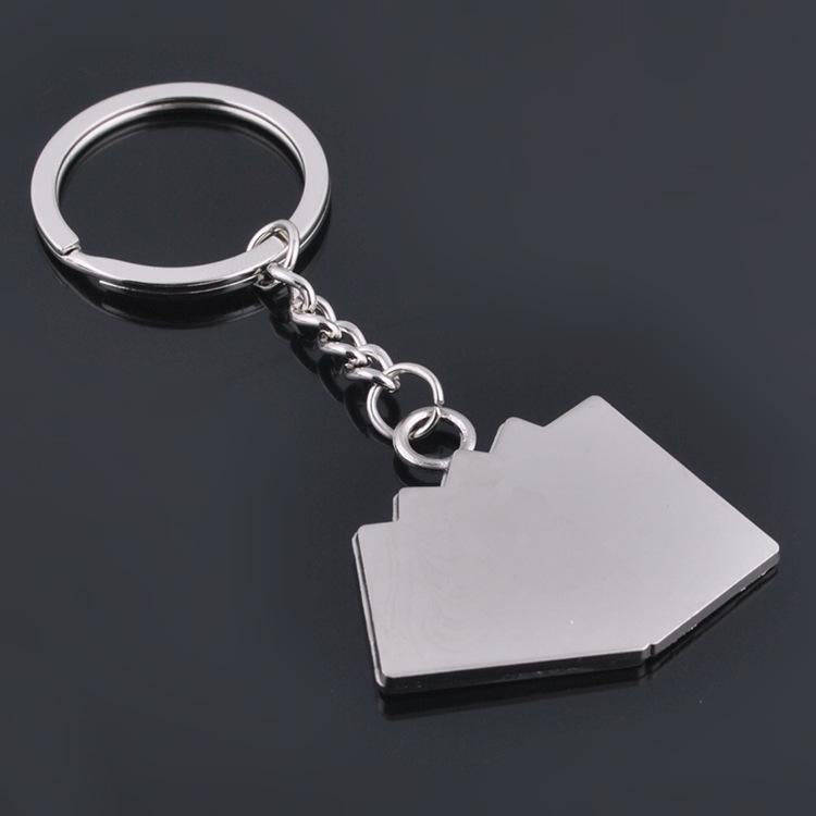 Poker Metal Car Key Chain Pendant