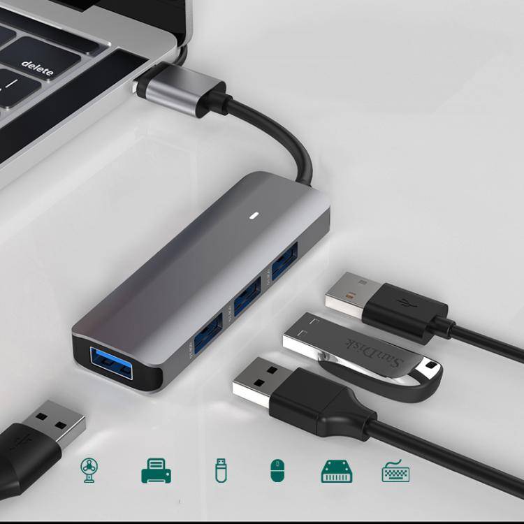 Blueendless Type-C Expansion Dock Multifunctional HUB Docking Station 5-in-1 USB3.0 x 3 + SD/TF3.0