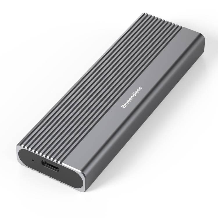 Blueendless 2818SN M.2 Nvme / Sata Dual-protocol Mobile Hard Disk Box with Type-C to USB-A Cable