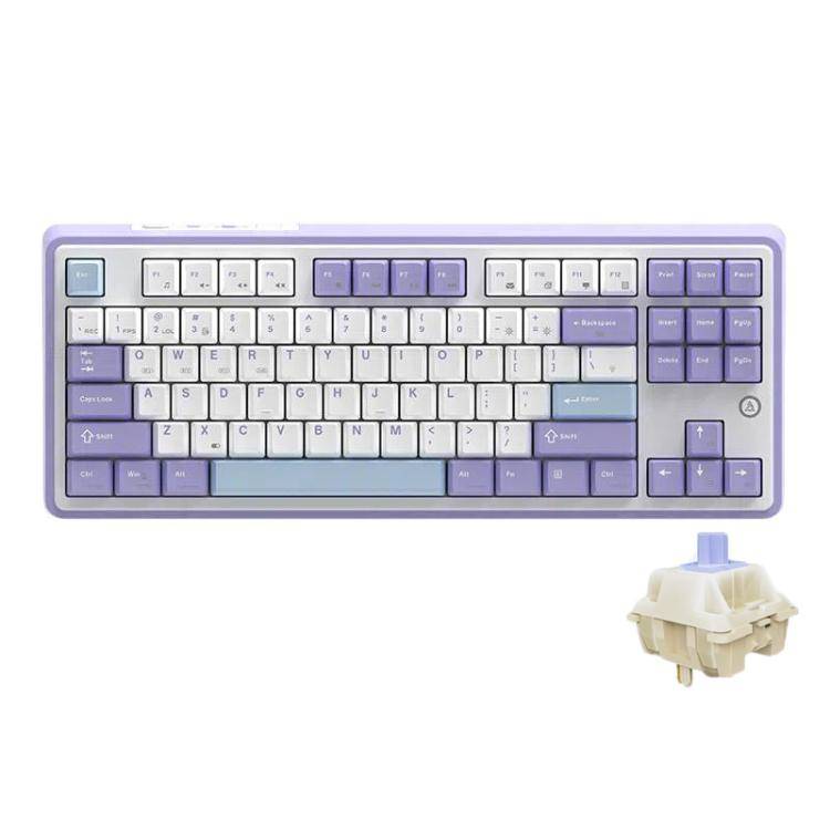 Ajazz AK870 Wireless Bluetooth Tri-mode Mechanical Keyboard RGB DIY Custom Hot Swap Gaming Keyboa...