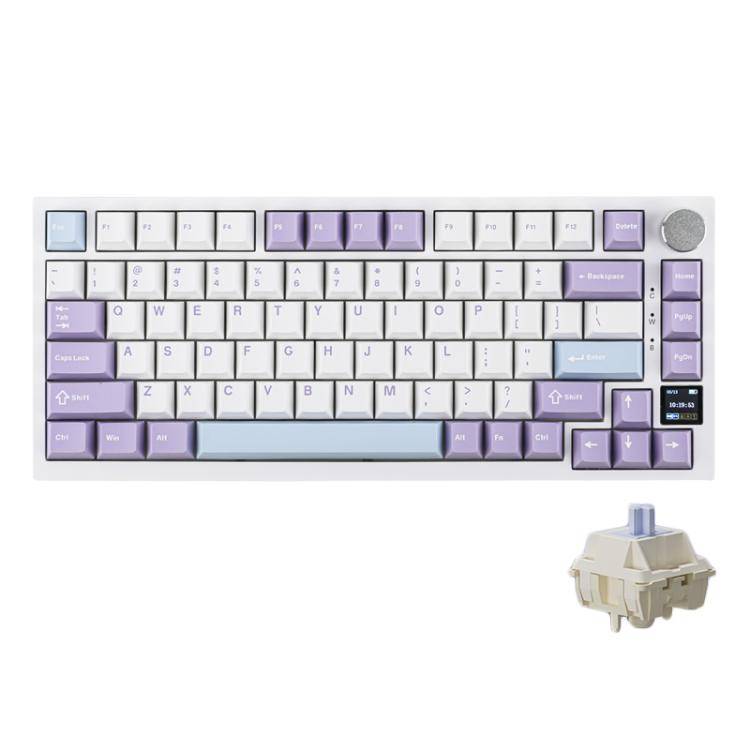 Ajazz AK820 Pro Wireless Bluetooth Tri- mode Custom Hot Swap Gasket Mechanical Gaming Keyboard Wi...
