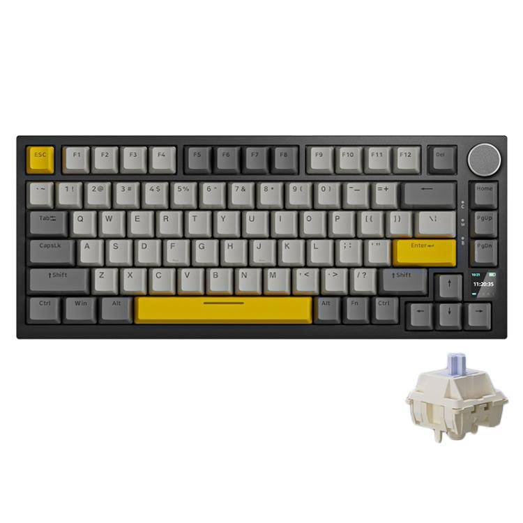 Ajazz AK820 Pro Wireless Bluetooth Tri- mode Custom Hot Swap Gasket Mechanical Gaming Keyboard Wi...