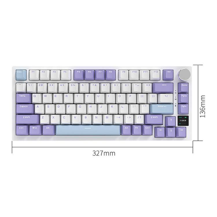 Ajazz AK820 Pro Wireless Bluetooth Tri- mode Custom Hot Swap Gasket Mechanical Gaming Keyboard Wi...