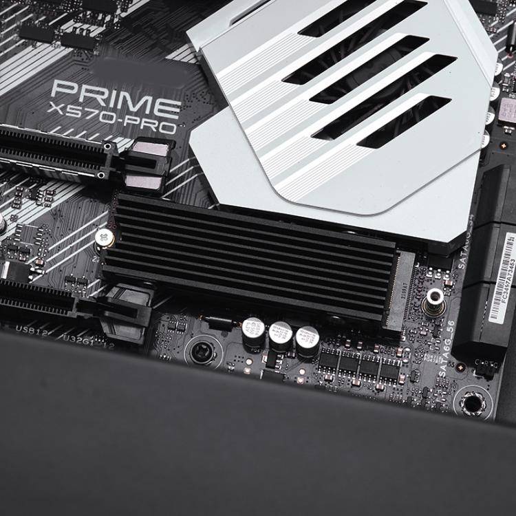 FinalCool M.2 2280 NVME SSD Radiator Aluminum Heat Sink for Desktop PC PS5(Red)