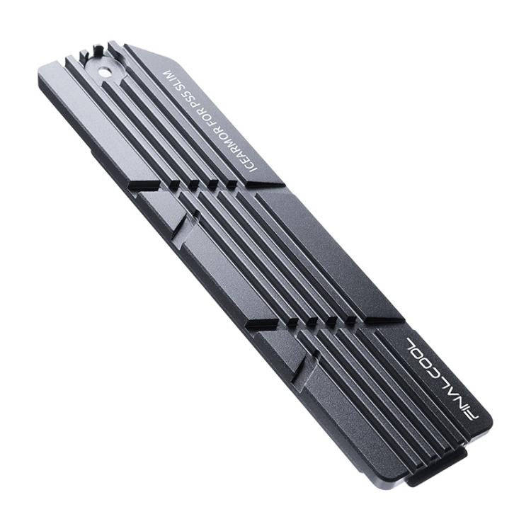 For PS5 Slim / Pro FinalCool M.2 2280 NVME SSD Radiator Integrated Aluminum Alloy Heatsink(Silver)