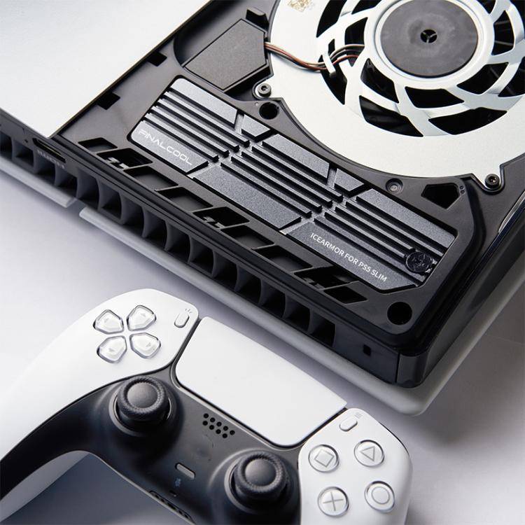 For PS5 Slim / Pro FinalCool M.2 2280 NVME SSD Radiator Integrated Aluminum Alloy Heatsink(Silver)