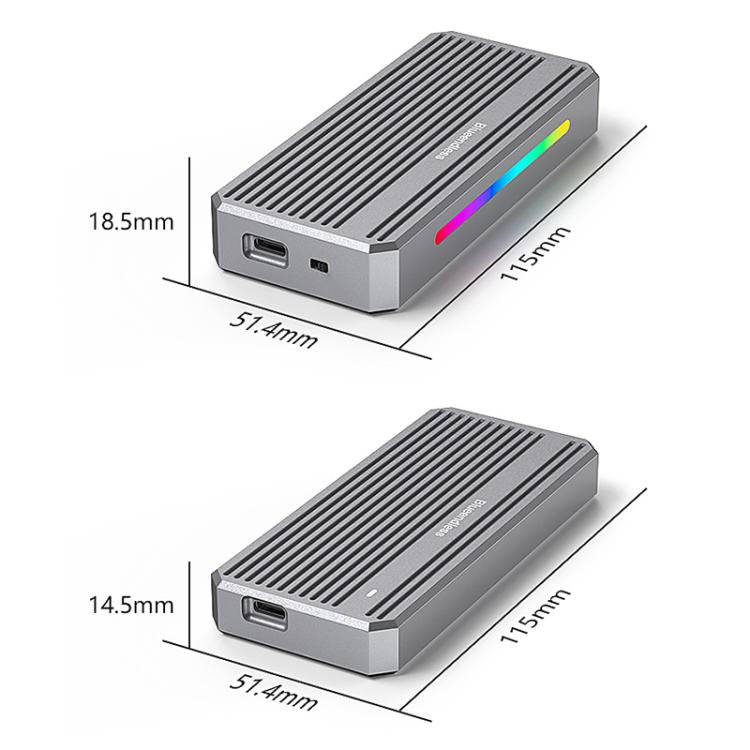 Blueendless M.2 Nvme SSD Box 40Gbps Hard Drive Reader, Spec: USB4 Box