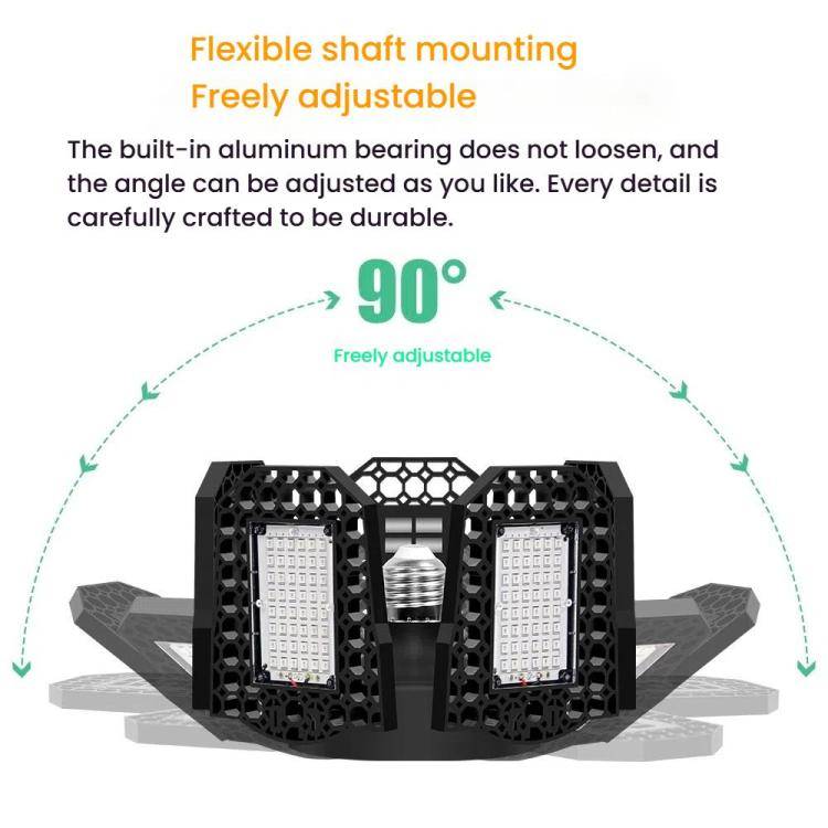 288 LEDs Five Leaf Foldable Transformable LED Plant Light Greenhouse Nursery Red and Blue Plant F...