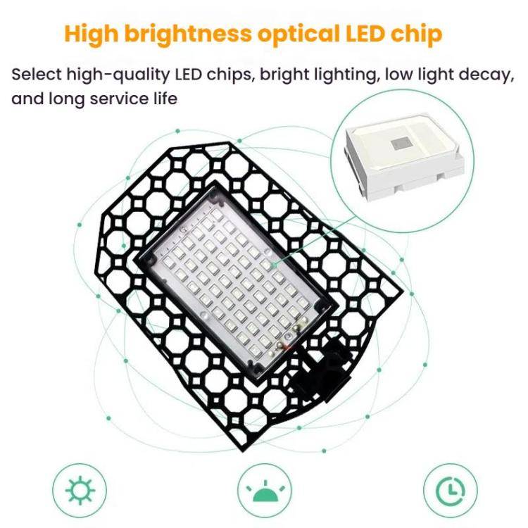 288 LEDs Five Leaf Foldable Transformable LED Plant Light Greenhouse Nursery Red and Blue Plant F...