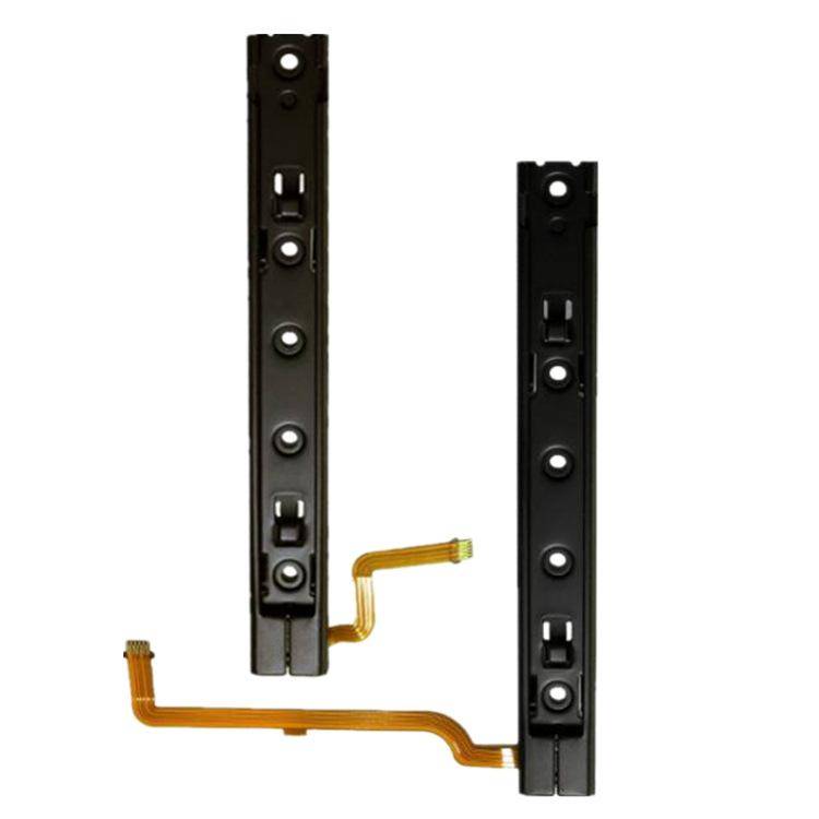 For Nintendo Switch Console 1pair Slide Rail With Tool Set NS Repair Parts(Black)