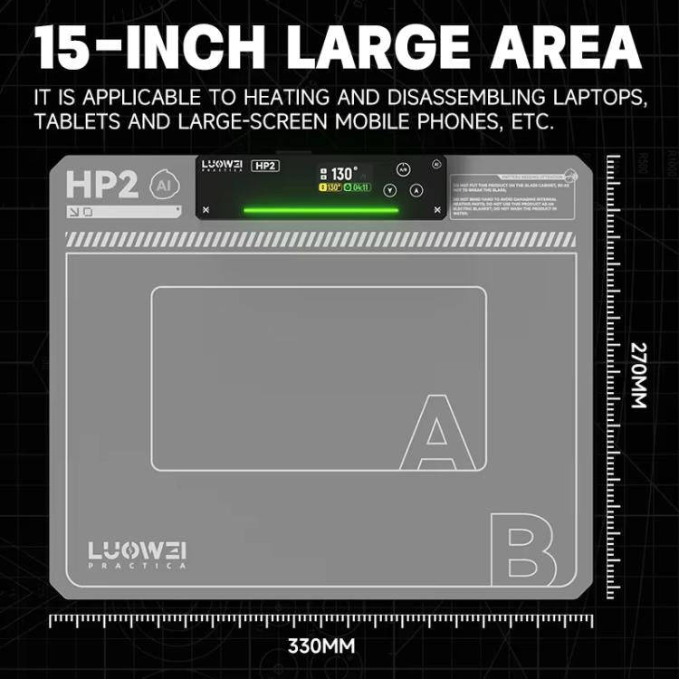 LUOWEI HP2 Screen Heating Table Constant Temperature Screen Removal Treasure Phone Tablet Screen ...