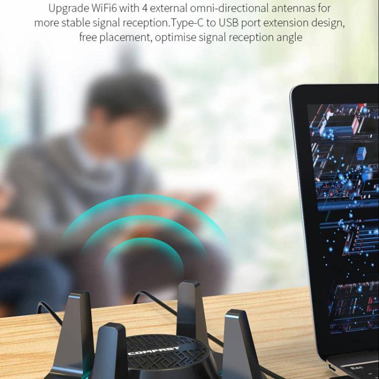 COMFAST CF-947AX  2.4G & 5.8G 900Mbps WiFi6 Bluetooth Network Card
