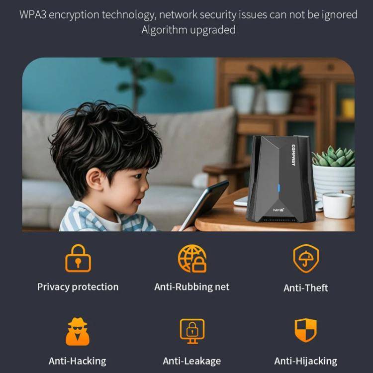 COMFAST CF-987BE Tri-band 6500Mbps WiFi7 USB 3.0 Wireless Network Adapter