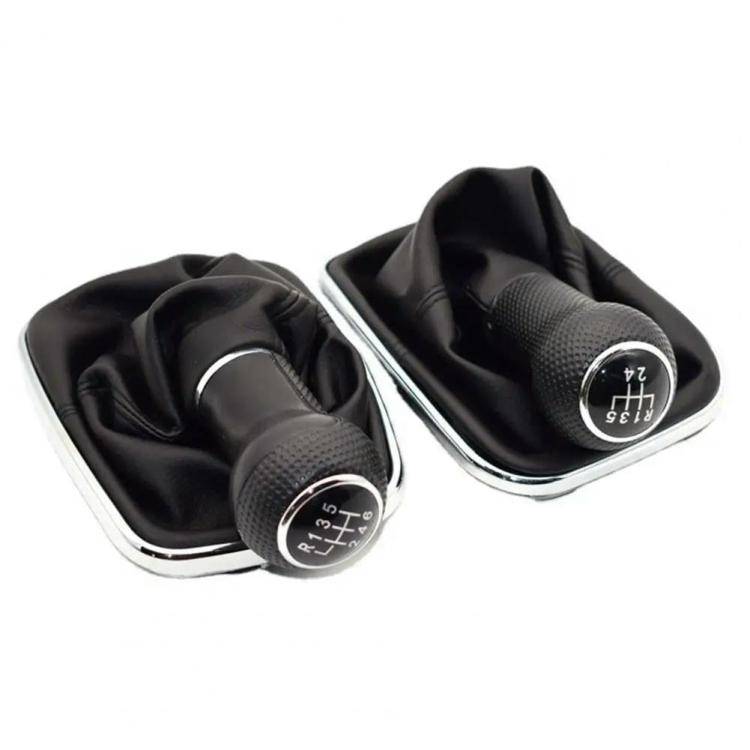 For Volkswagen Golf MK4 Gear Lever Hand Ball, Caliber: 23mm(Electroplating Black Line 5 Speed)
