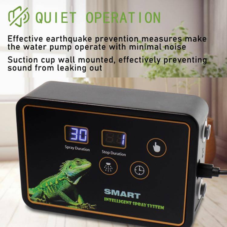 Smart Timer Misting System Kit For Reptile Terrariums Automatic Rainforest Habitat Sprayer UK Plug