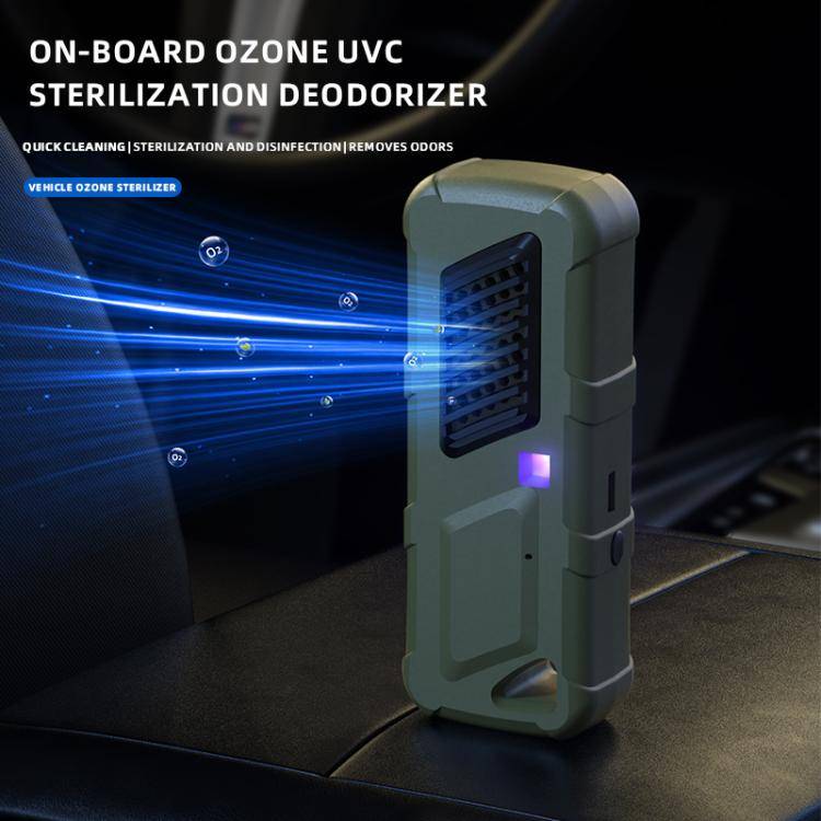 Car Air UVC Deodorizer USB Charging Ozone Purifier(Khaki)