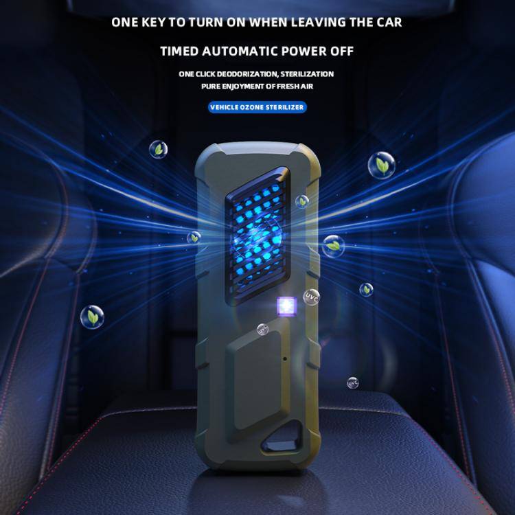Car Air UVC Deodorizer USB Charging Ozone Purifier(Khaki)