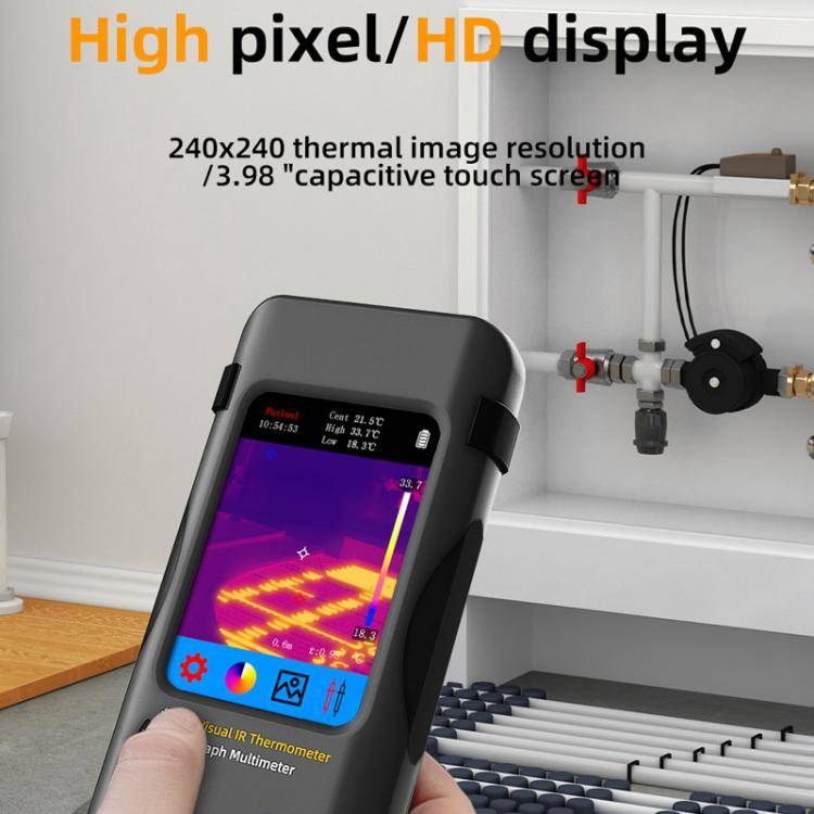 BSIDE SH7 Standard Thermal Imager Multimeter Handheld Touch Screen High Accuracy Thermometer