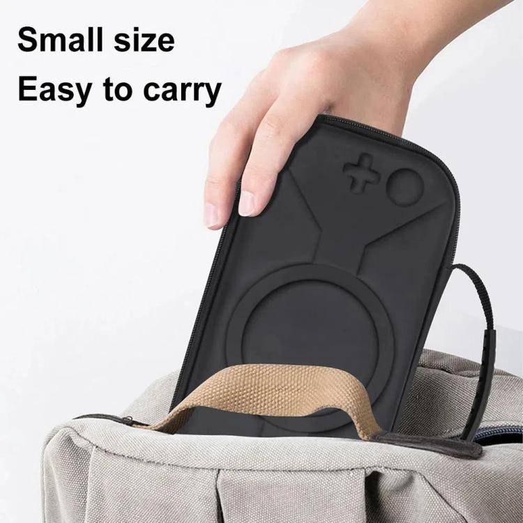For Nintendo Switch 2 Storage Bag Portable O-Pattern Handbag(Fabric Gray)