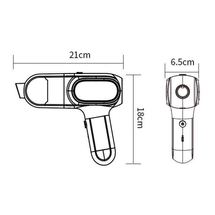 HD001 Portable Multifunctional Car Cordless Vacuum Cleaner Safety Hammer Suction Blower All In On...