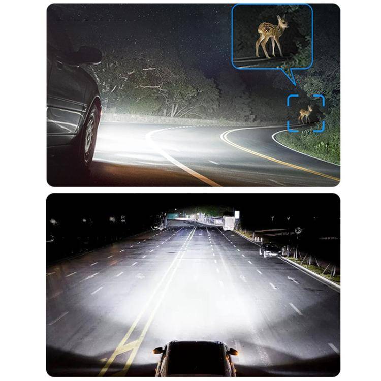 2pcs Mini 1:1 Direct Plug Car LED Headlight Bulb, Specifications: H1(White Light)