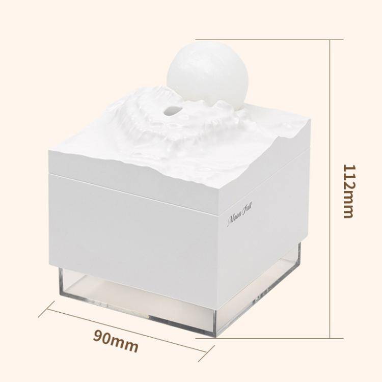 Moonfall Humidifier Aroma Diffuser Large Fog With Night Light Desktop Ornament(Black)