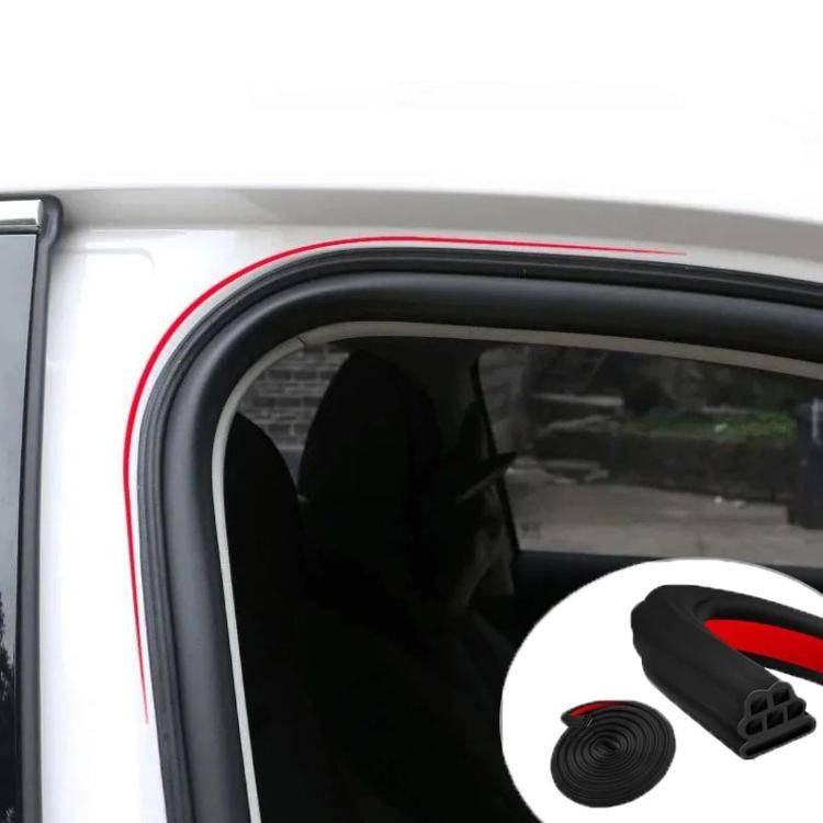 5m Three-layer Eight-hole Car Door Seam Waterproof Sealing Sound Insulation Strip