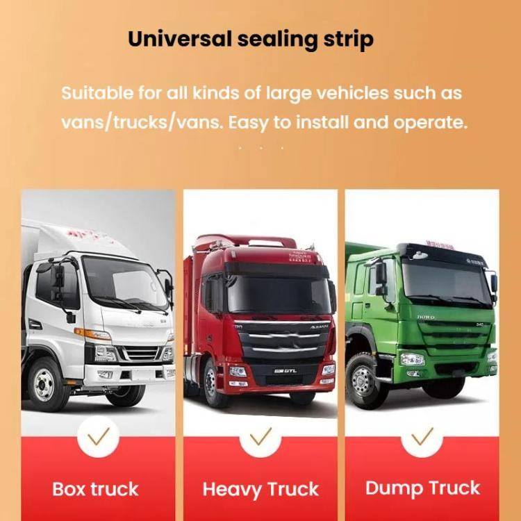 5m Truck Door Seam Large D Triangle Reinforced Waterproof Rubber Seal Strip