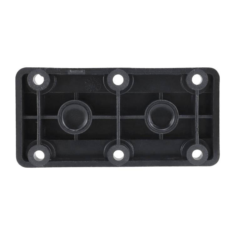 600A RV Yacht Copper Bolt 4 Stud Heavy Duty Busbar Terminal, Color: Black Single