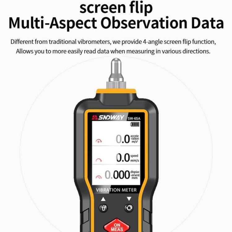 SNDWAY SW-65A Digital Vibrometer Motor Fault Vibration Detector Vibration Pen